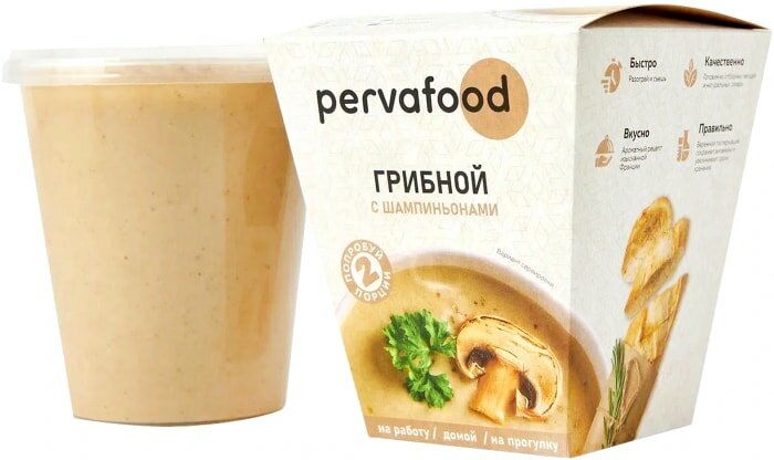 Крем-суп Pervafood грибной 300г