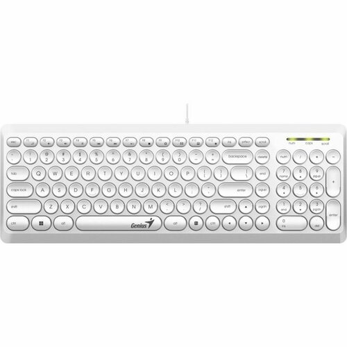 Клавиатура Genius SlimStar Q200 WHITE проводная 207200₽