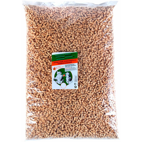 Древесный наполнитель для кошачьего туалета гранулированный 10 кг 925₽