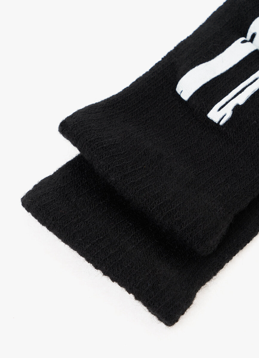 Перчатки Funday для мальчиков, размер 8-12 лет, черный — фото 1