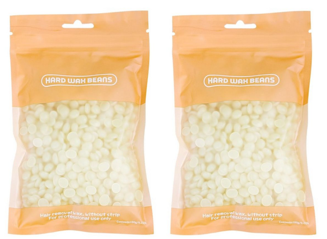 Воск JessNail для депиляции пленочный, Кремовый, 100 гр, 2 шт