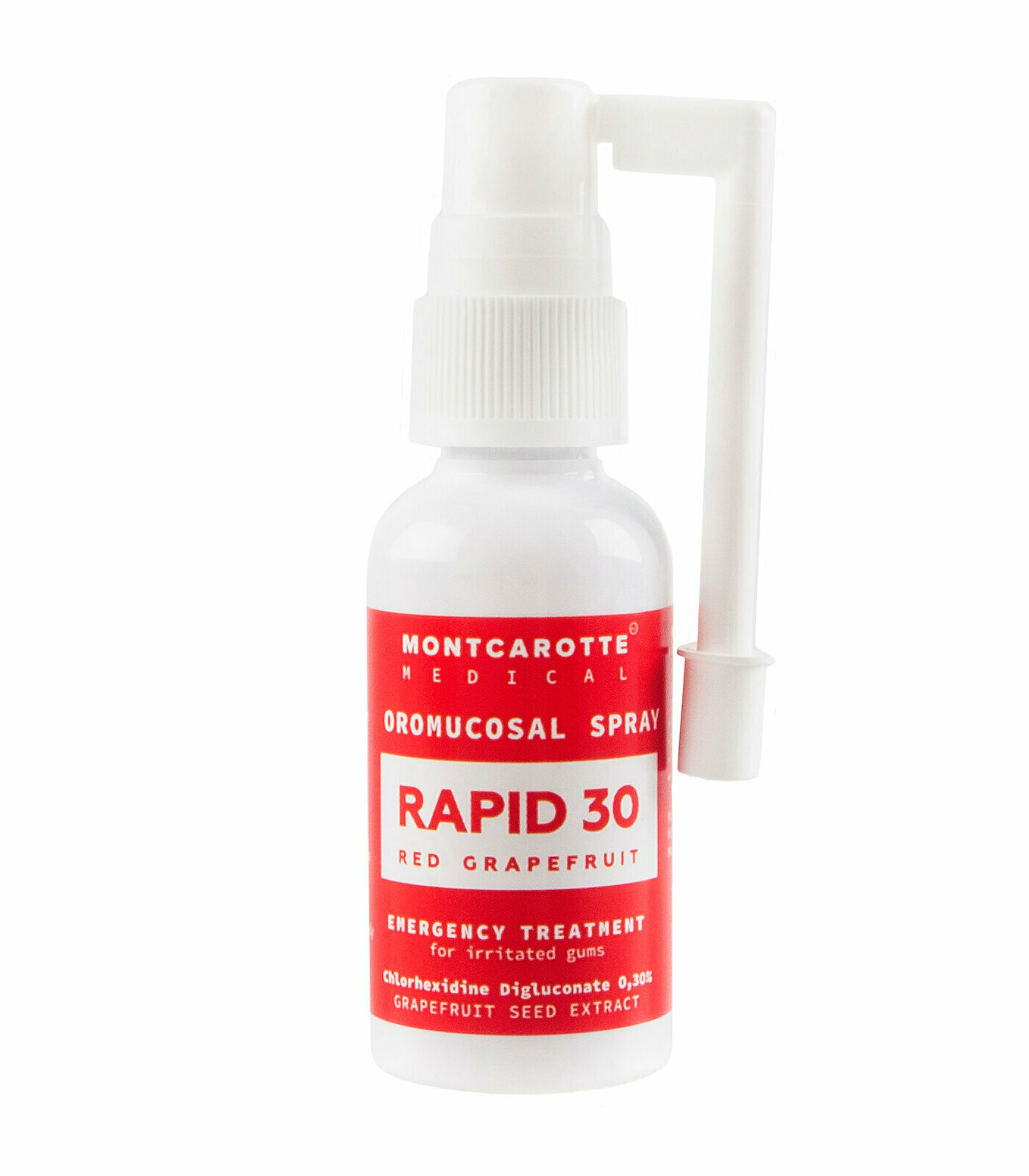 Картинки Спрей для полости рта RAPID MontCarotte Medical "Красный Грейпфрут", антибактериальный, 30мл