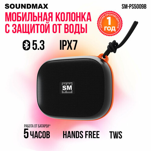 Колонка портативная SOUNDMAX SM-PS5009Bчерный 790₽
