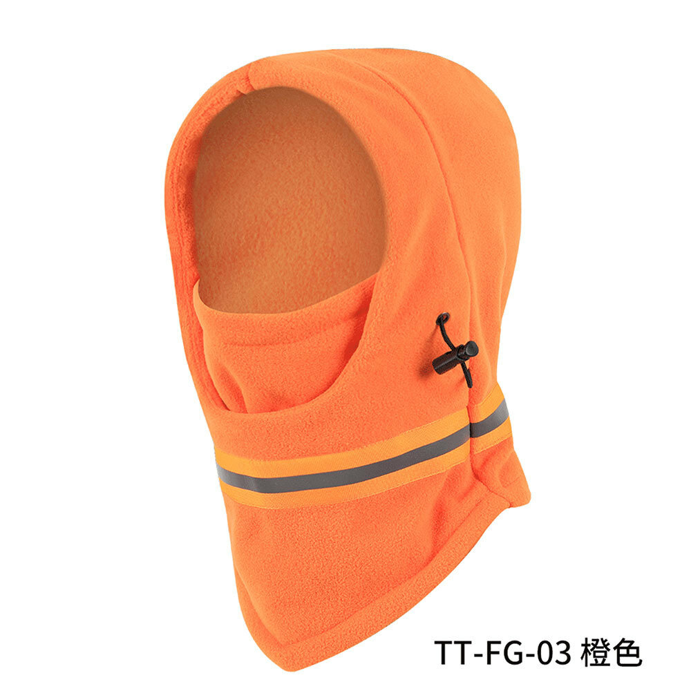 Маска велосипедная Ruidong TT-FG-03, осенне-зимняя, оранжевая, светоотражающая полоска