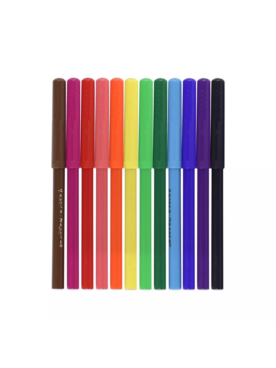 Фломастеры для рисования 12 цветов смываемые — фото 1