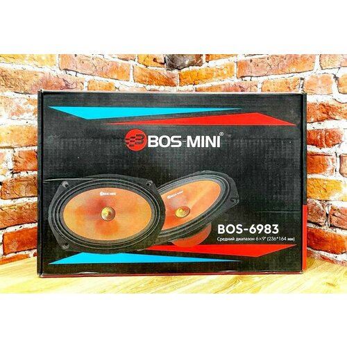 Колонки для автомобиля BOS MINI BOS-6983 9 дюйм 600Вт 5499₽