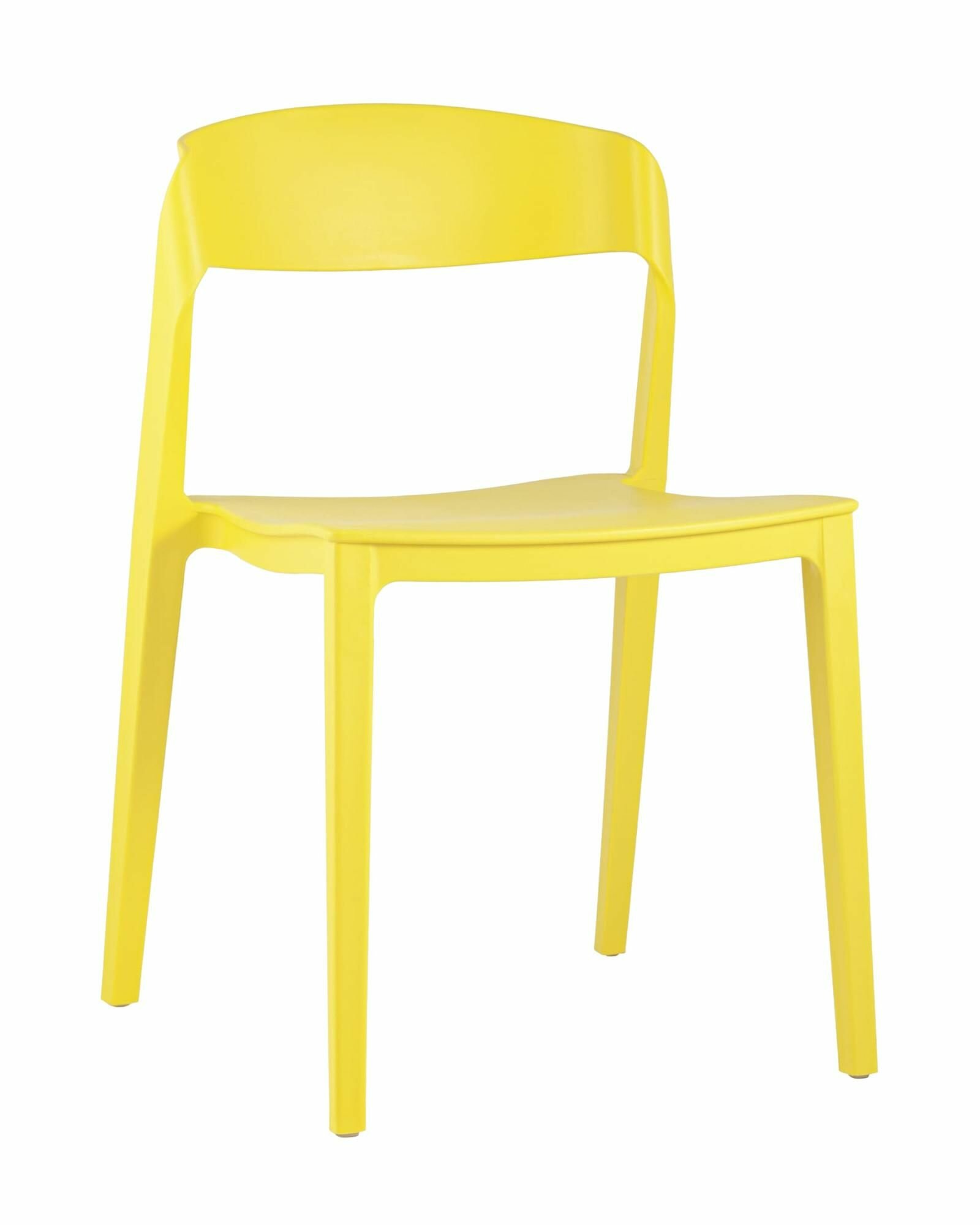 Стул Moris STOOL GROUP желтый, пластик, твердое сиденье, без подлокотников