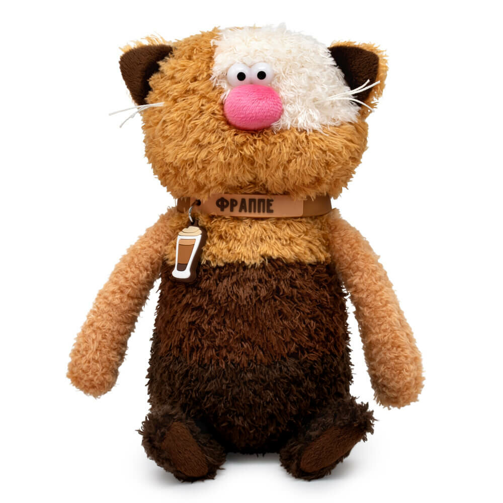 Игрушка мягкая Кофейные коты Кот Фраппе 19см