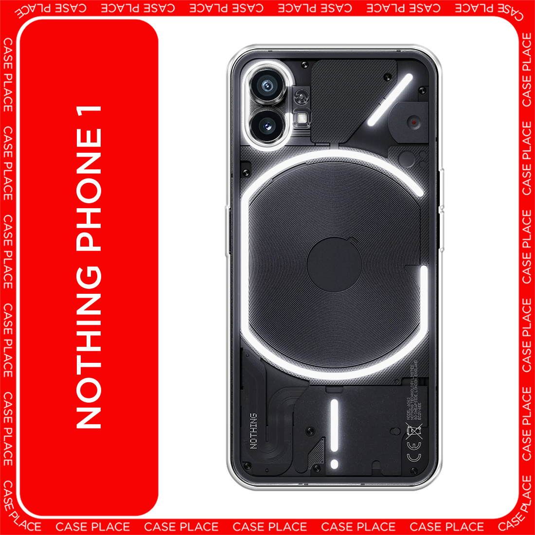 Чехол на Nothing Phone 1 / Нафинг Фон 1 прозрачный