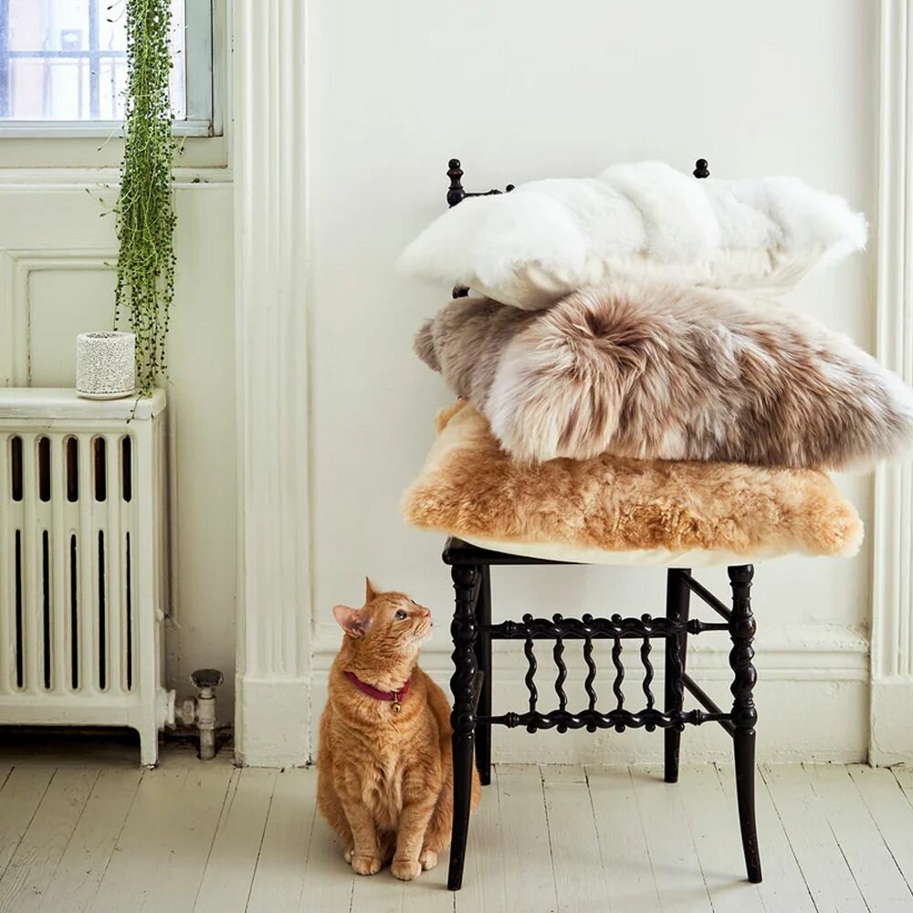 Alpaca Stripe Andes White Подушка — фото 1