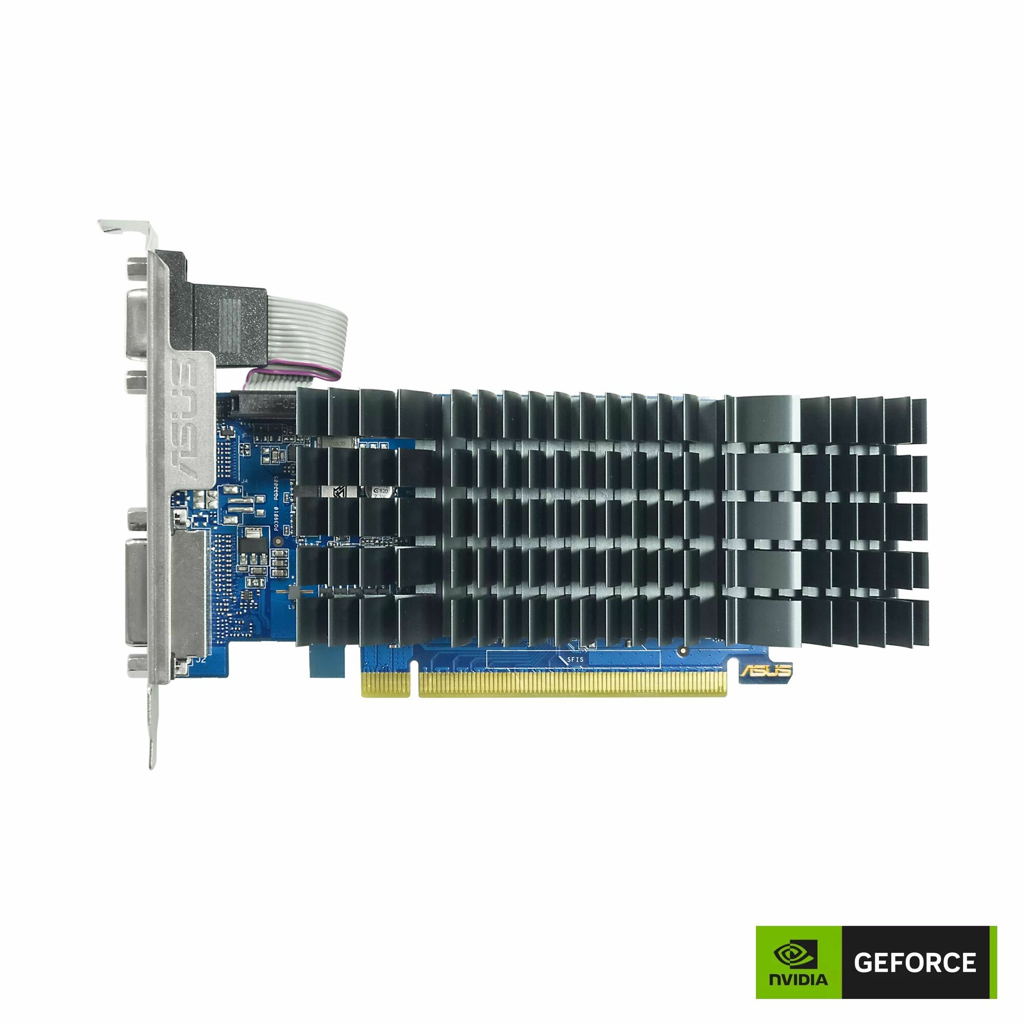 Видеокарта ASUS NVIDIA GeForce GT 710 Silent, 2Gb GDDR5, 64 бит (GT710-SL-2GD5-BRK-EVO)
