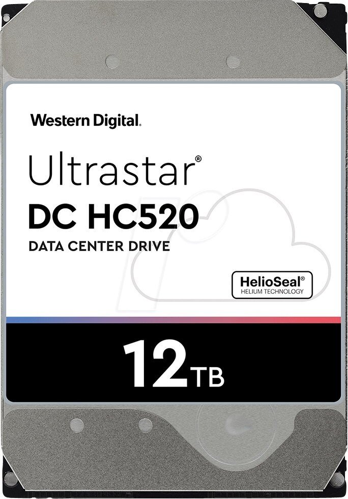 "3.5" 12TB WD Ultrastar DC HC520 ( HUH721212AL5204) (HUH721212AL5204) SAS 12Gb/s, 7200rpm, 256MB," 0F29532, 512e, Helium, Bulk - фото №9