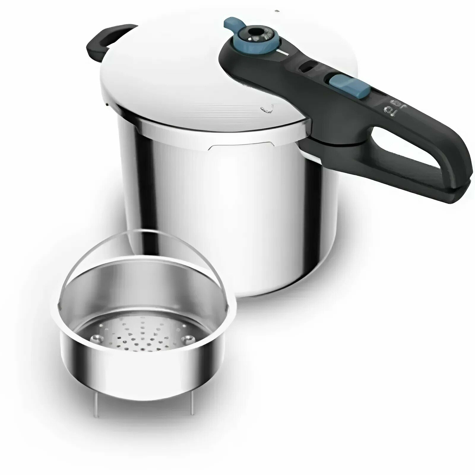 Скороварка Tefal SECURE TRENDY P2584401 8 л, нержавеющая сталь