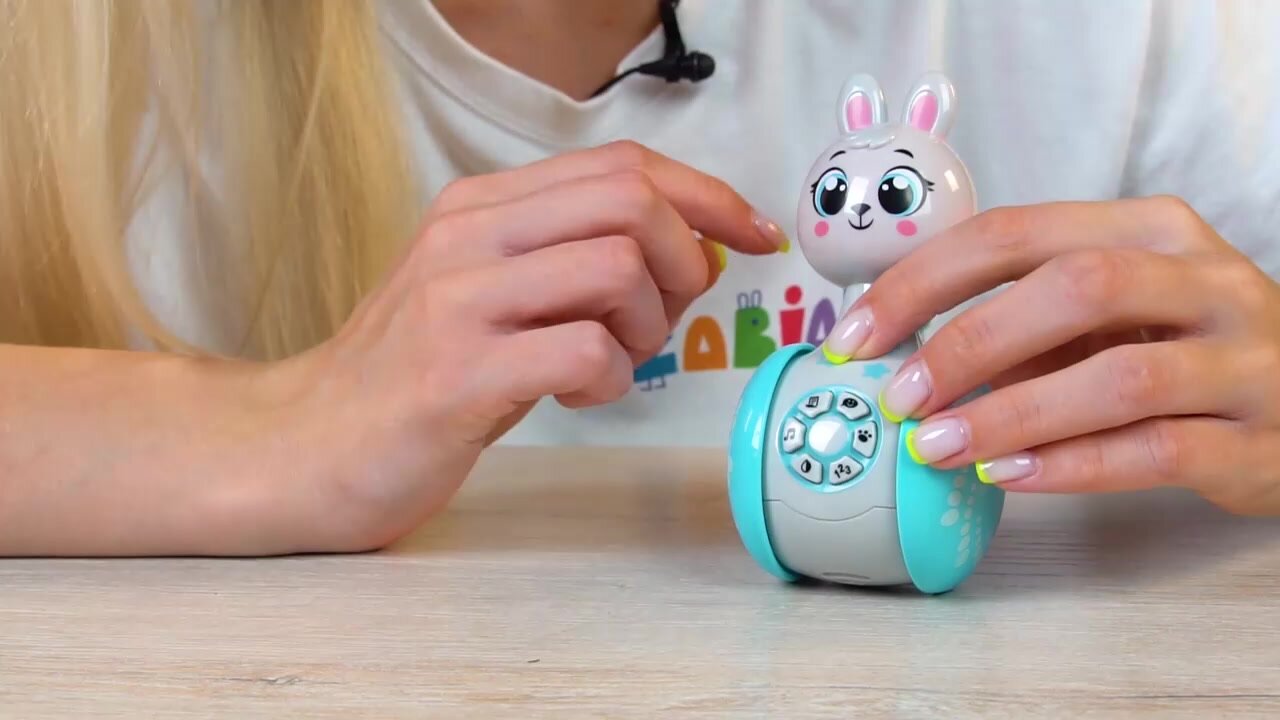 Музыкальная игрушка "Зайчонок" развивающая неваляшка, ZABIAKA — фото 1