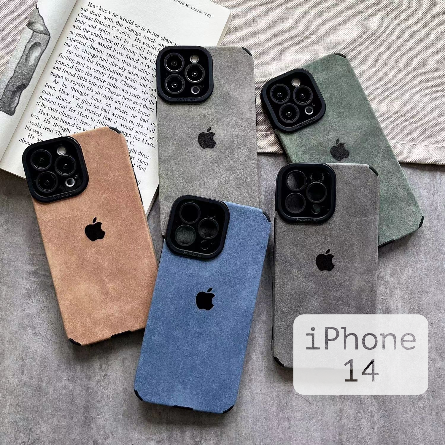 Чехол на айфон 14 зеленый с яблоком - Чехол iPhone 14 зеленый с яблоком