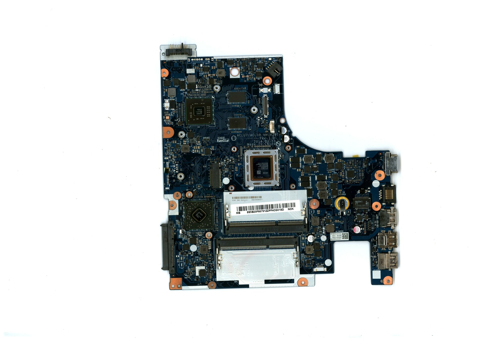 Материнская плата для ноутбука Lenovo Z70-75 A10-7300 DIS 2G (5B20F66791) оригинал