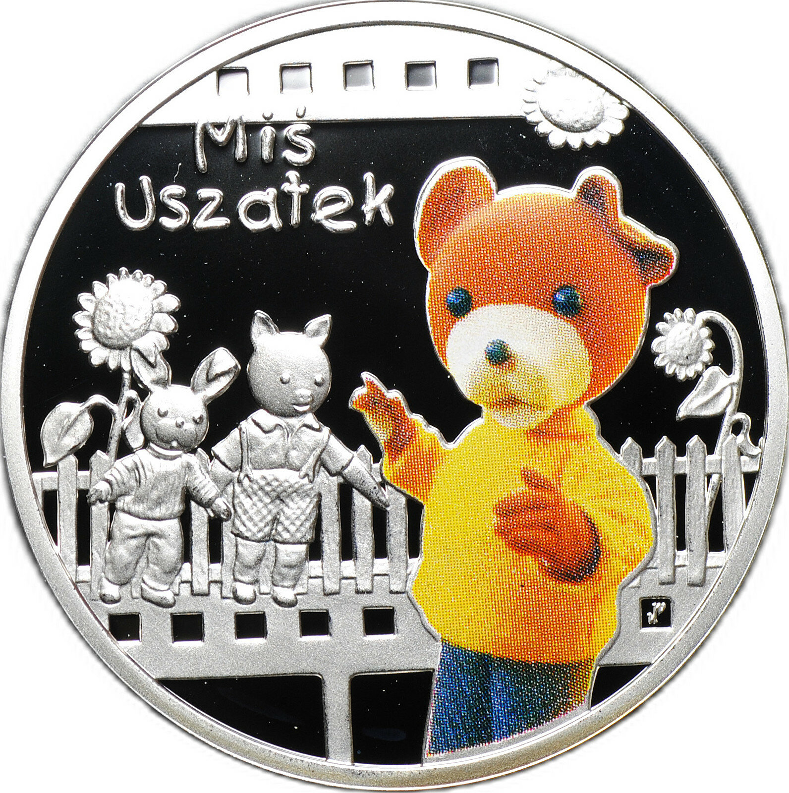 Монета 1 доллар 2010 Герои мультфильмов - Мишка Ушастик Ниуэ