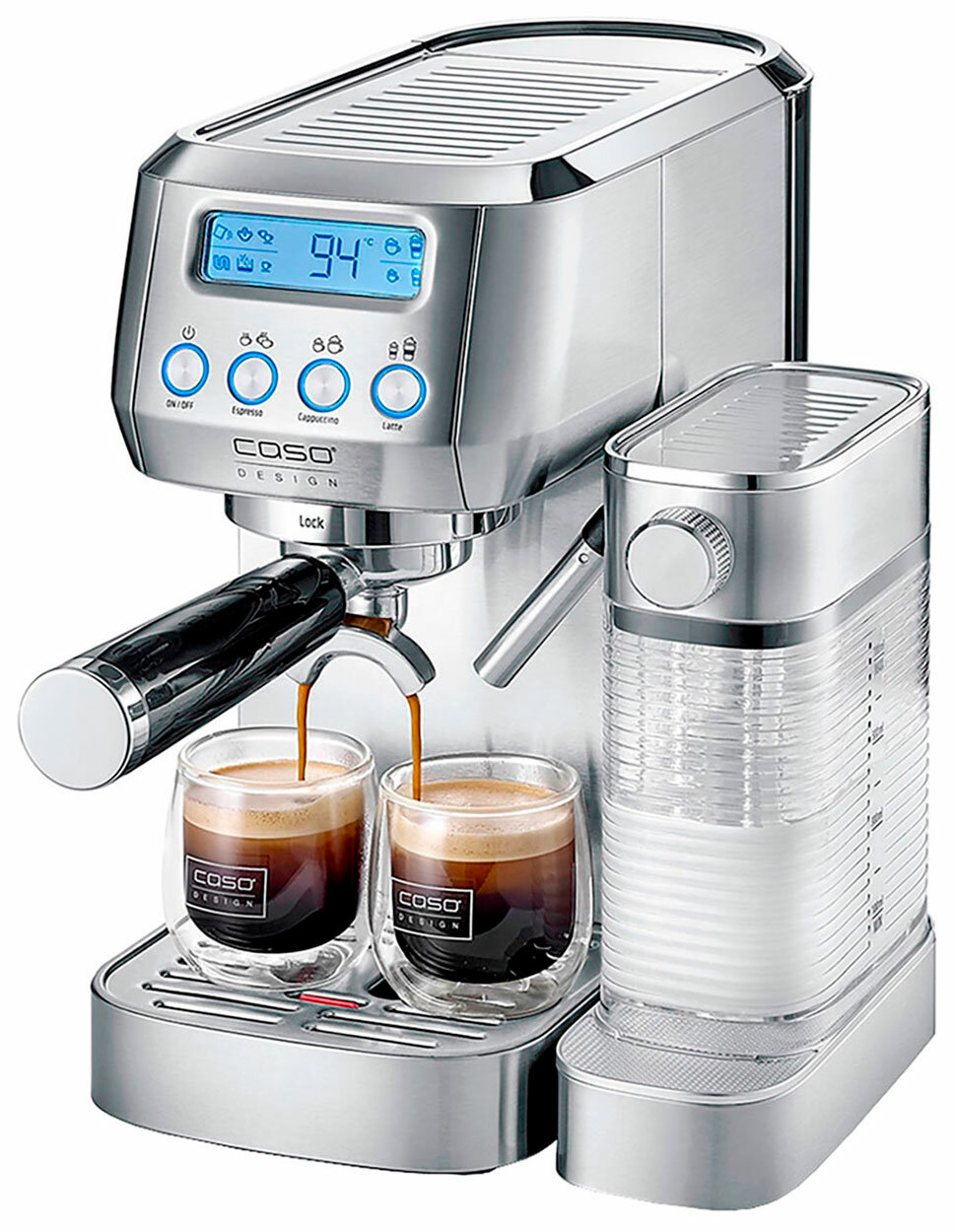 Кофеварка Caso Espresso Gourmet Latte дисплей с капучинатором