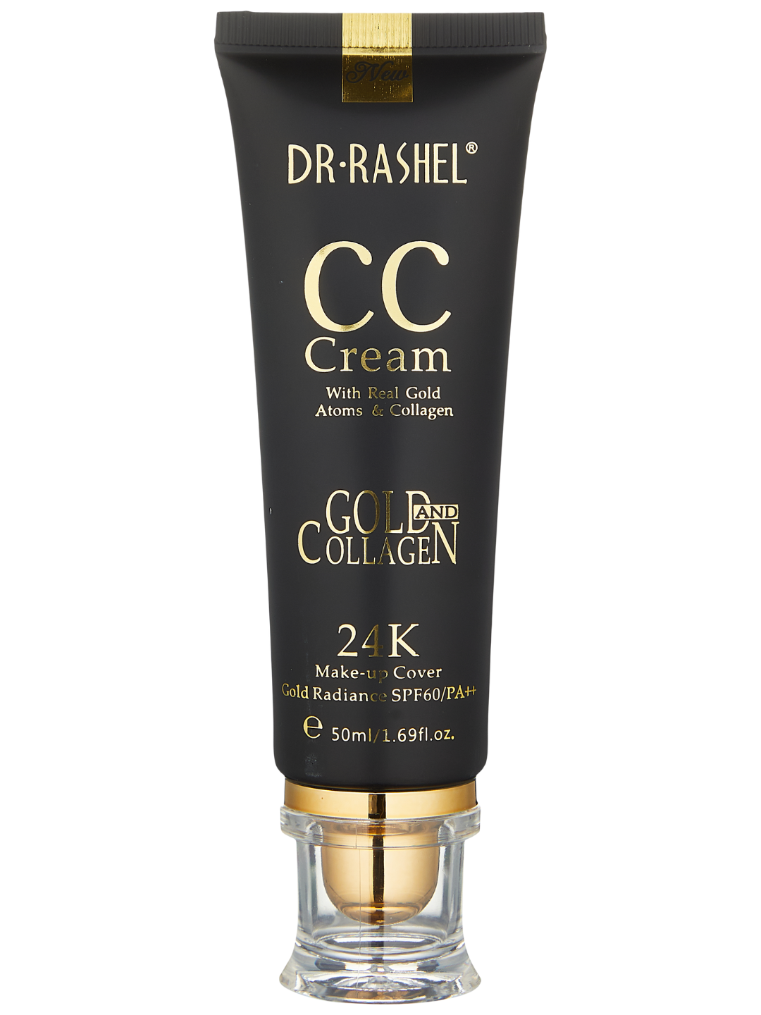 Тональный крем Dr. Rashel, 24K Gold Collagen CC Cream, SPF 60, 50 мл — фото 1