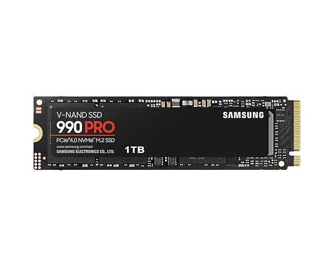 Samsung 1 ТБ Внутренний SSD-диск 990 PRO M.2 PCI-E 4.0 (MZ-V9P1T0BW)