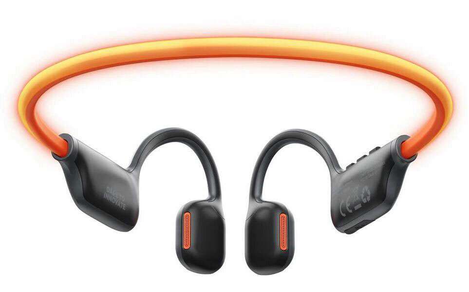 Спортивные наушники с mp3 плеером и светодиодным маячком Hakii LIGHT Black