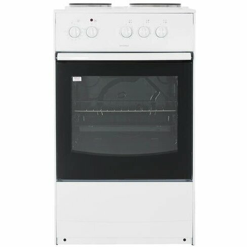 Электрическая плита DARINA E 33404 W, 3 конфорки, эмалированная сталь, белая