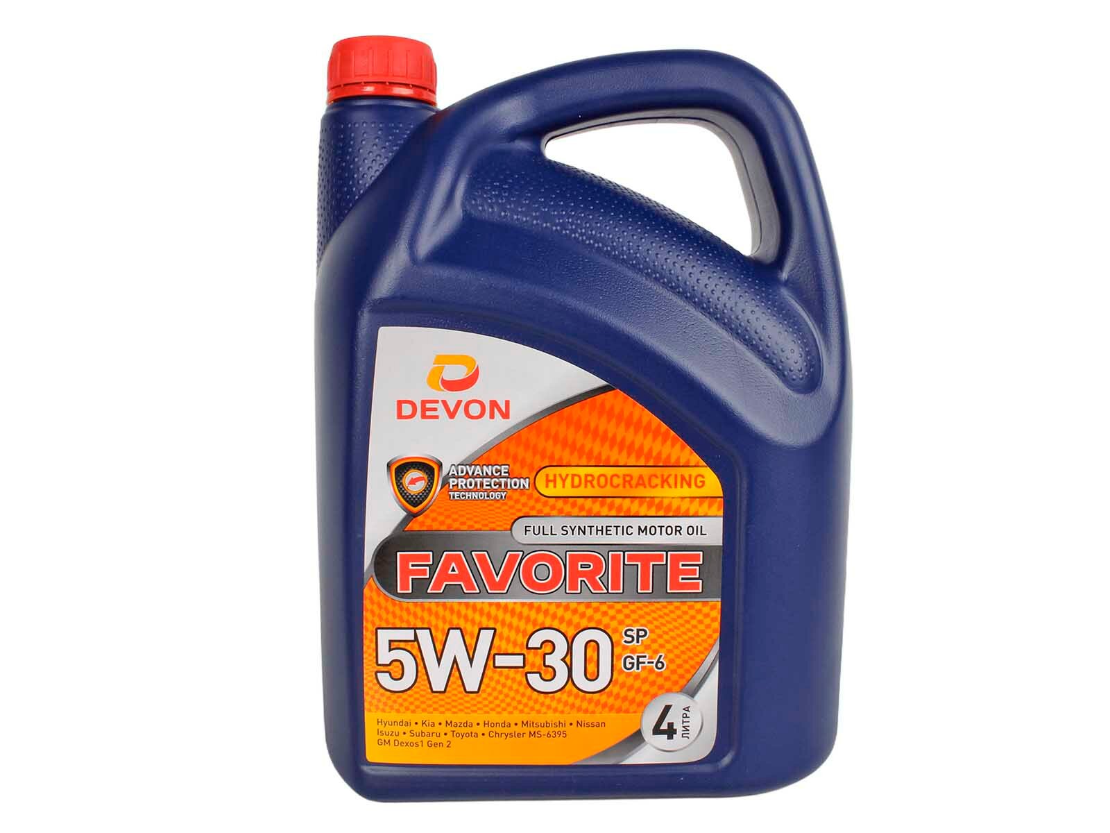 Масло моторное DEVON FAVORITE 5W30 SP 4л
