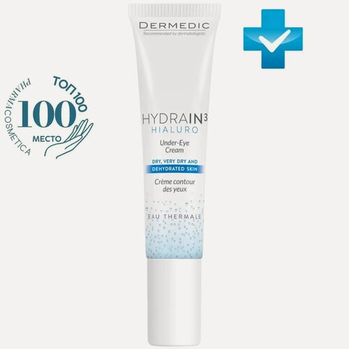 Изображение товара Dermedic Крем для кожи вокруг глаз Гидреин 3 Гиалуро Hialuro, 15 мл