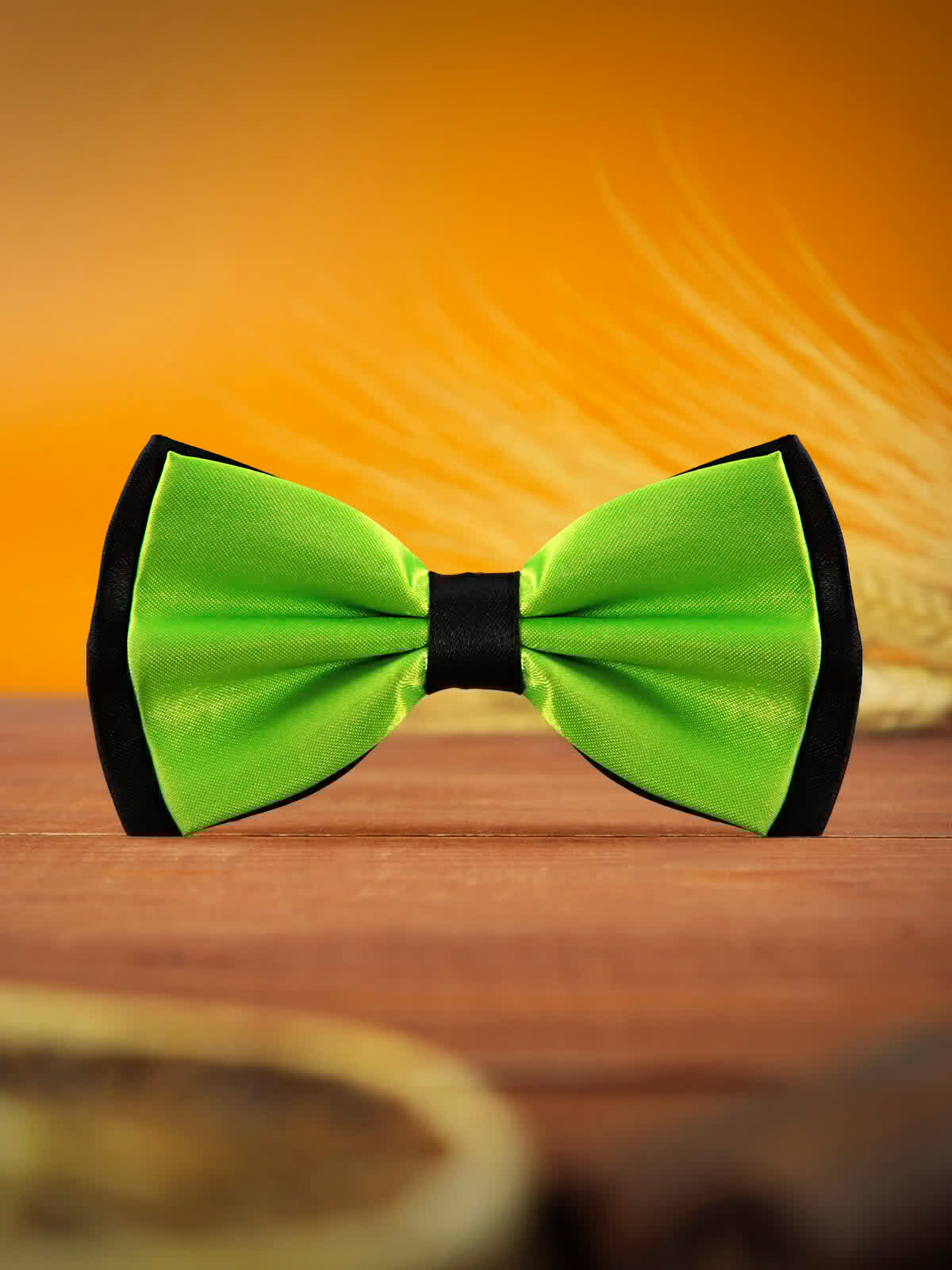 Бабочка 2beMan, зеленый, черный