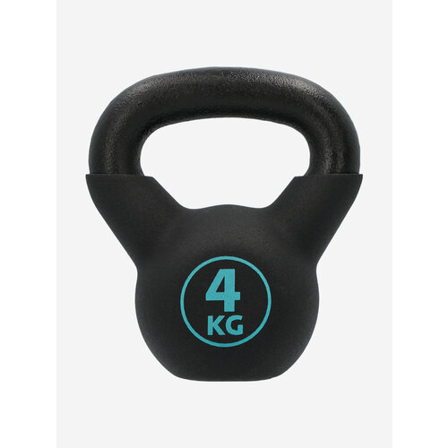 Гиря 4 кг чугунная обрезиненная Torneo Черный; RUS: Б/р, Ориг: one size