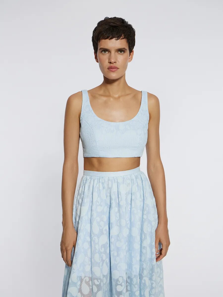 Топ спортивный ANNA PEKUN, размер S, голубой