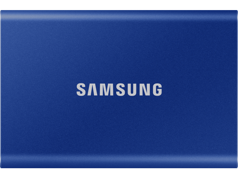 Внешние HDD и SSD внешние HDD и SSD/ External SSD T7, 2000GB, Type-C, USB 3.2 Gen2, R/W 1050/1000MB/s, 85x57x8mm, Indigo Blue (12 мес.)