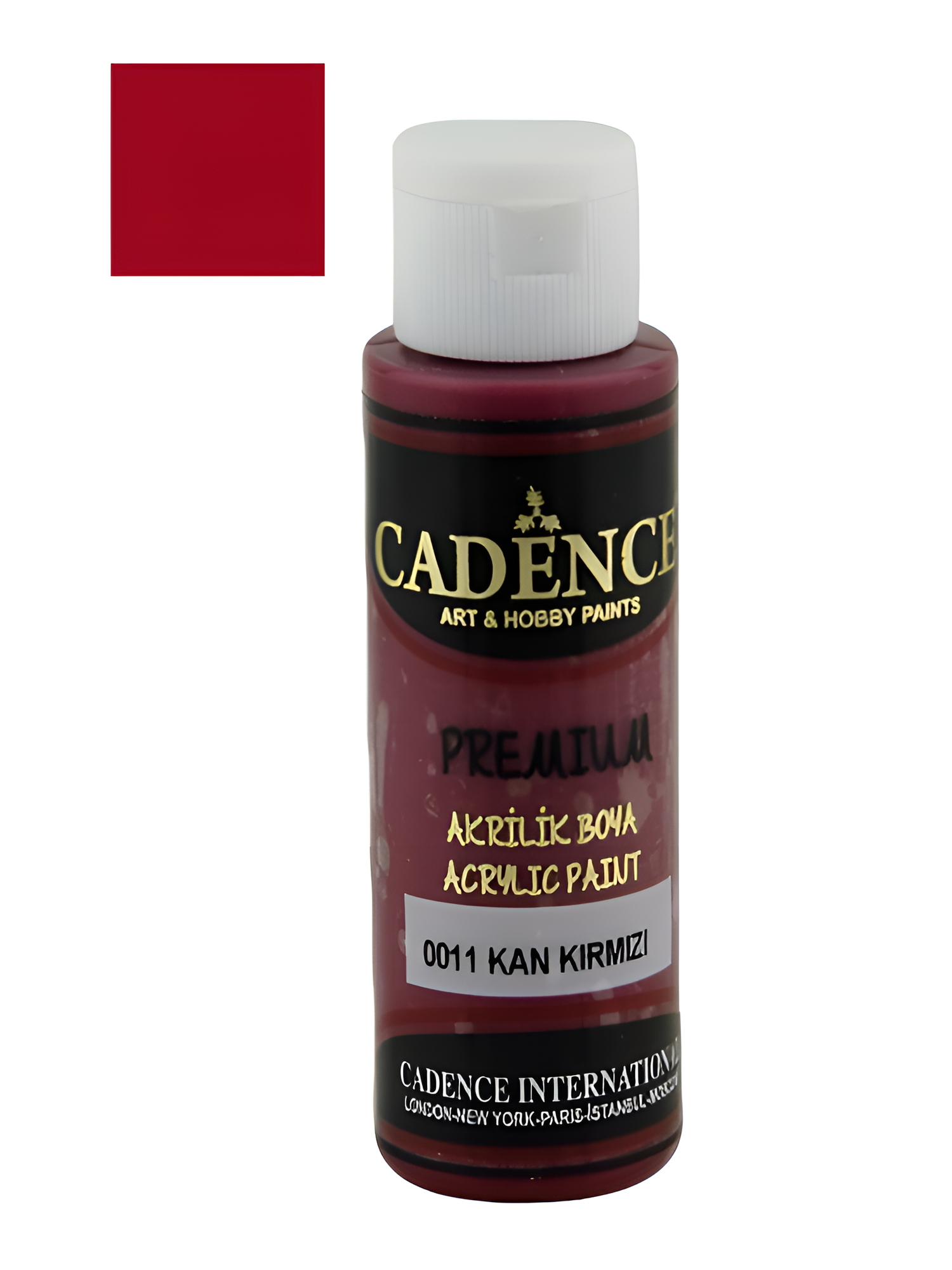 Акриловая краска Cadence Premium Acrylic Paint, 70 мл. Blood Red-0011