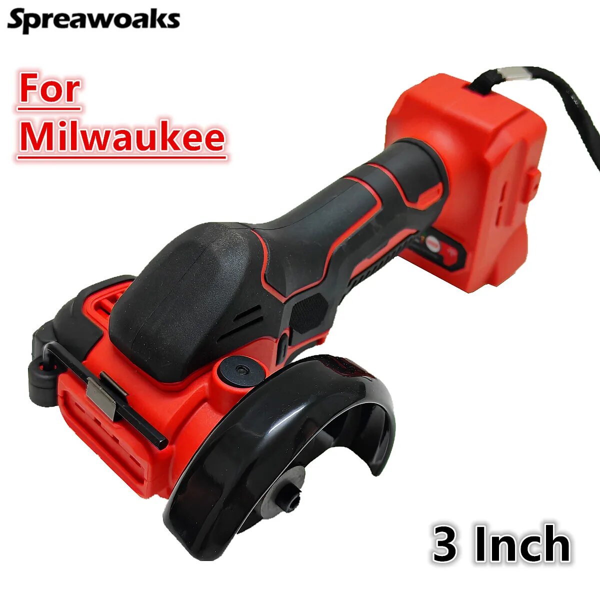 Spreawoaks Угловая шлифовальная машина для Milwaukee 18 В, Battery Not Included