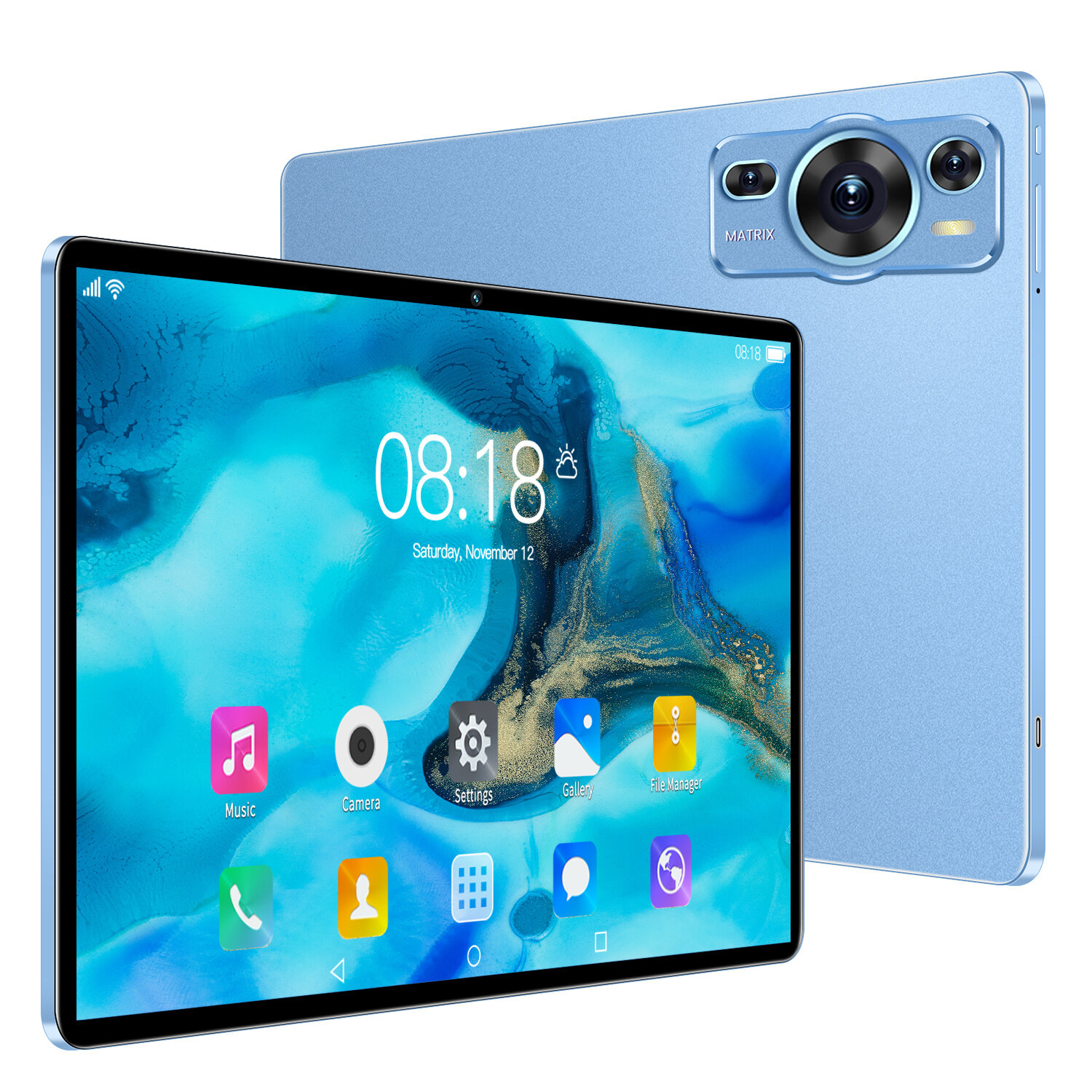 Планшет aндроид P60 Pro 16/1024GB WiFi, 11.0”, глобальная версия, синий, поддерживает SIM-карту, С клавиатурой — фото 1