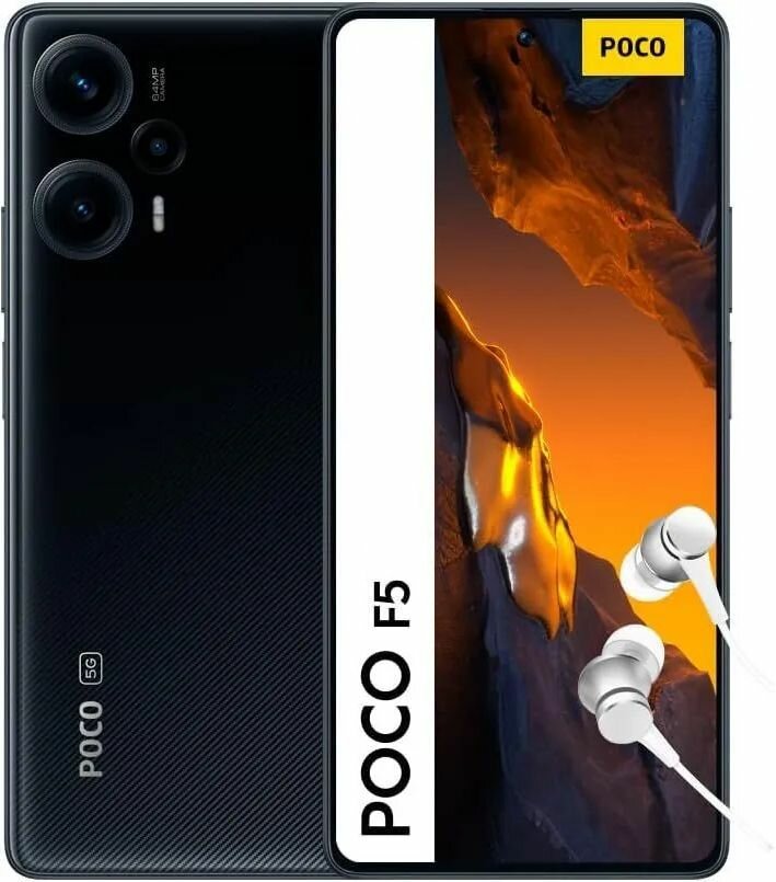 Картинки Смартфон Xiaomi Poco F5, Global, NFC, 12/256 ГБ, 6.67“AMOLED, 2400×1080, черный