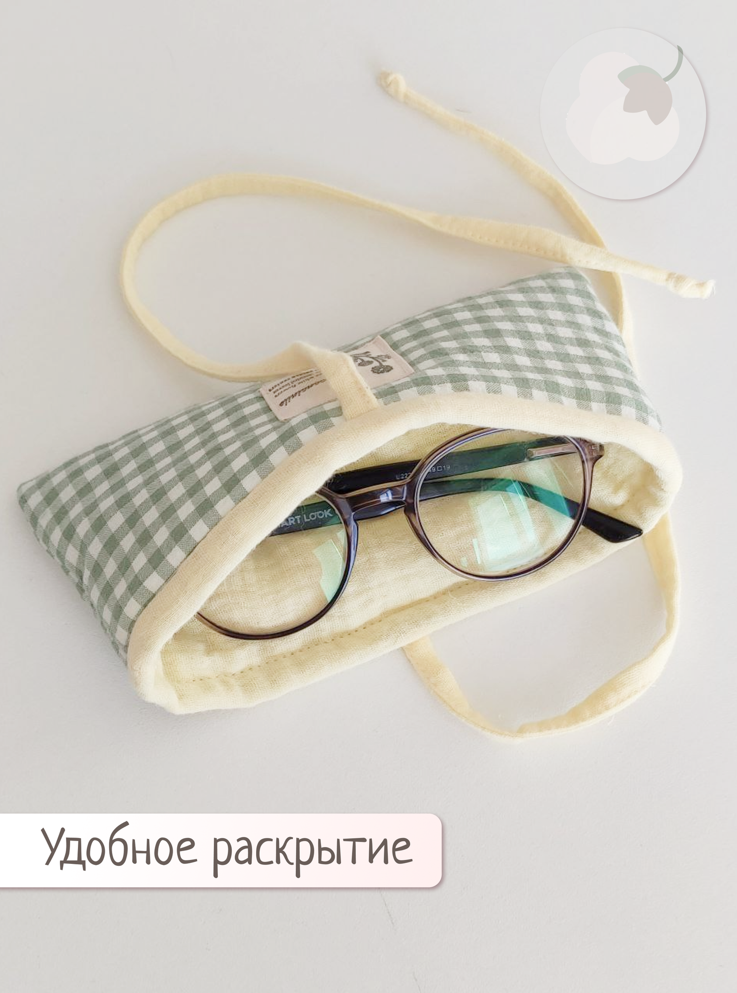 Футляры Для Очков Футляр для очков тканевый мягкий 18х8см с завязками в стиле Pinterest