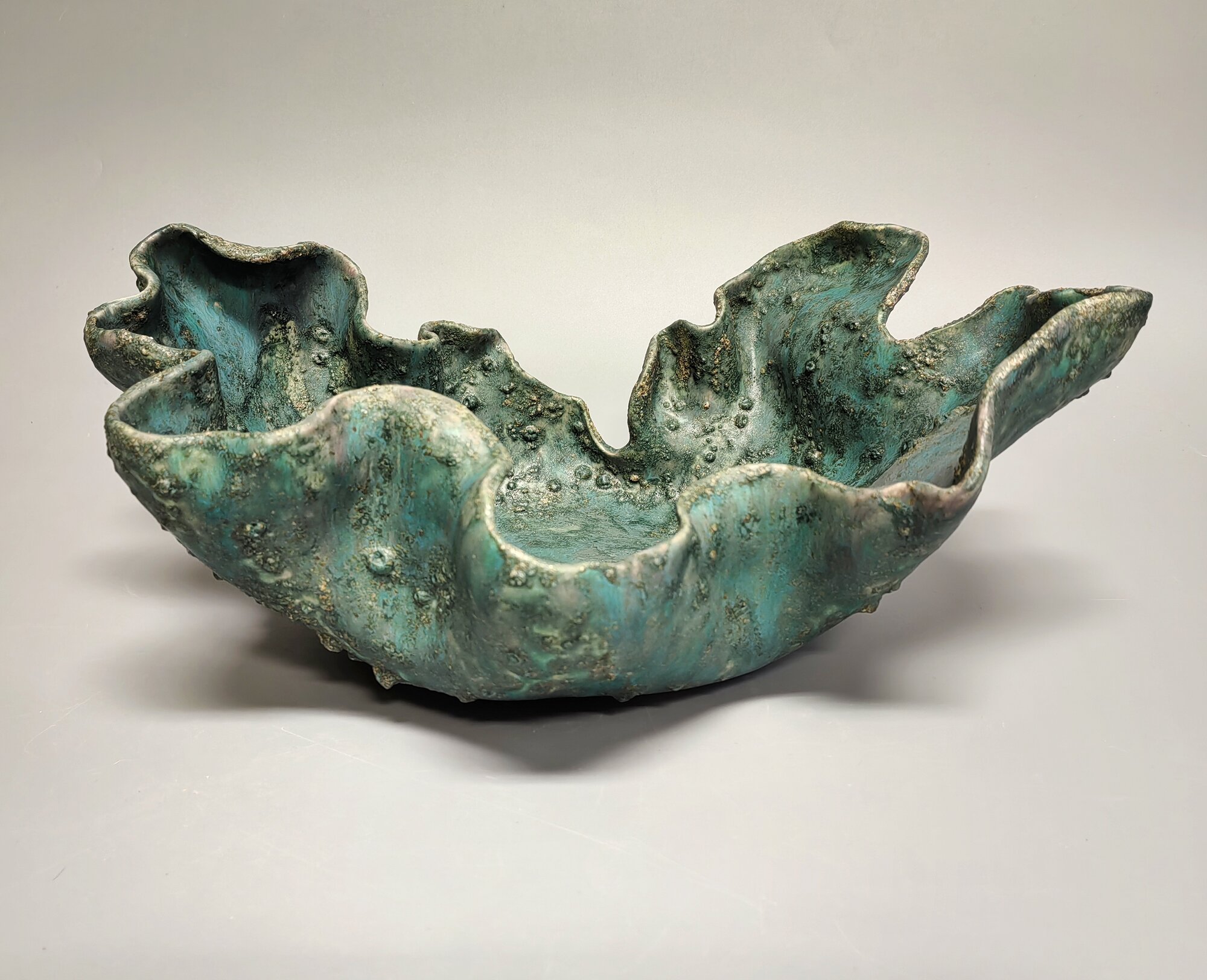 Авторское блюдо ручной работы Irina Volvach Art Ceramics "Коралл"