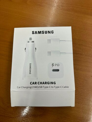 Изображение товара Автомобильное зарядное устройство Samsung , для Type-C, черный, кабель в комплекте