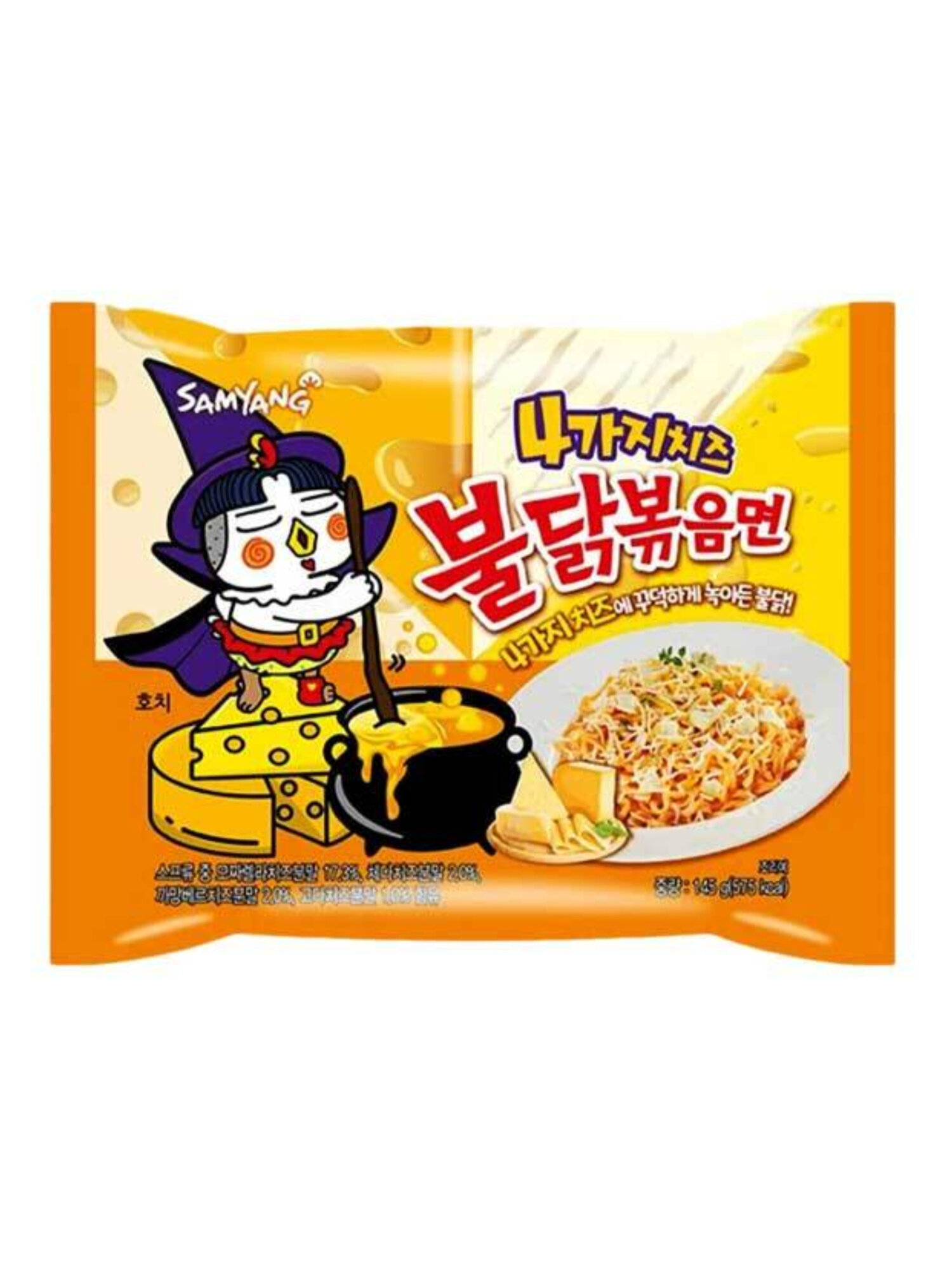 Лапша Samyang Quattro Cheese Острая курица 4 сыра 145 г