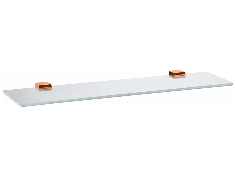 Полка Rav Slezak Nil NLA0900/60ZRK 60 см прямая стеклянная латунь медь матовая глянцевая полка для ванной