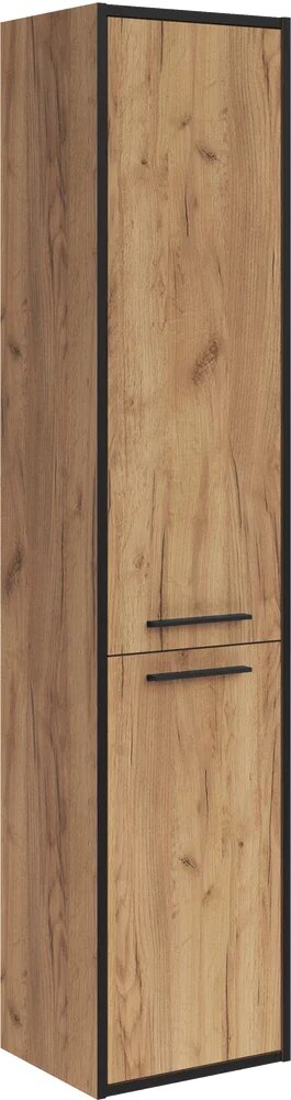 Шкаф пенал для ванной ASB Mebel Монца 35 см  в стиле лофт  подвесной