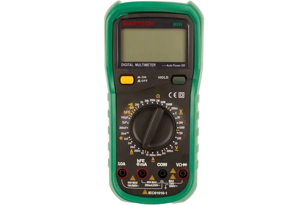 Мультиметр Mastech MY61 напряжение ток сопротивление емкость прозвонка