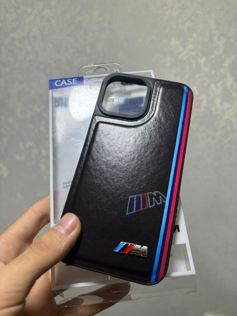 Чехол BMW TOCAR, для iPhone 13 PROMAX, из кожи, оригинальный дизайн