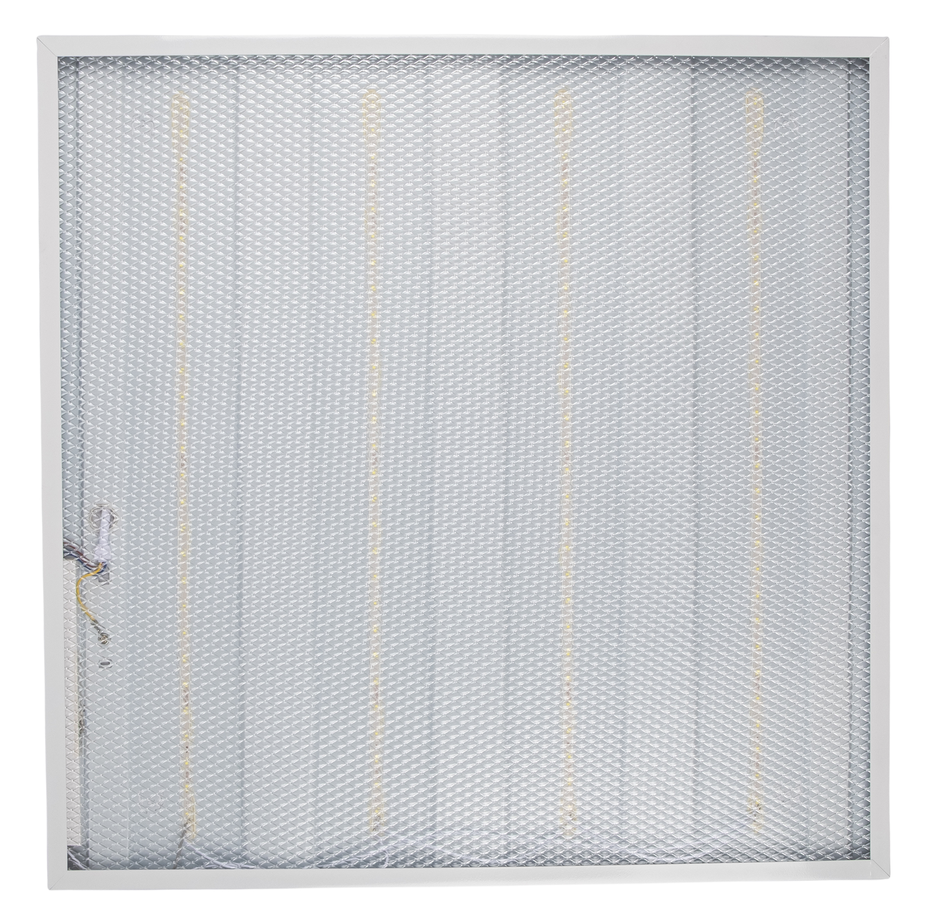 Светодиодная панель Jazzway / Джазвэй PPL 595/U Prisma квадратная в стальном корпусе мощность 36Вт 3600Лм холодный белый 6500К IP40 размер 595х595х15мм / освещение