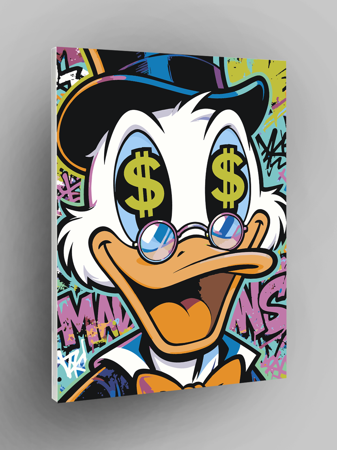 Картина по номерам "Дядюшка Скрудж", размер 40 х 50 см, рисование по номерам, холст на подрамнике