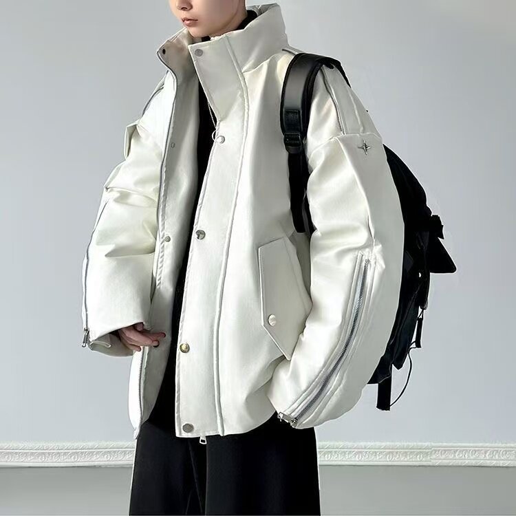 Пуховик  Зимняя американская уличная толстая хлопковая куртка 2025, размер XL, 00020 white