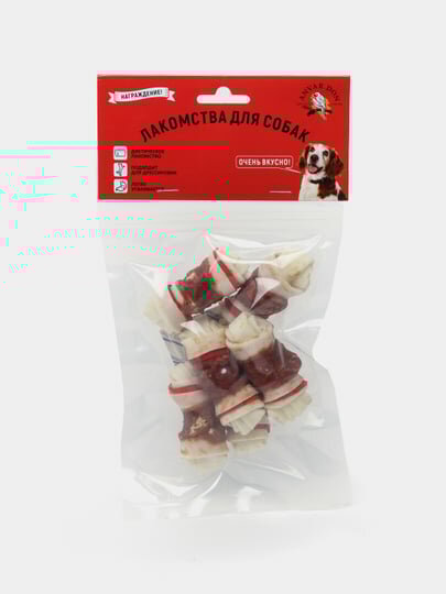 Богатые витаминами кости для собак, кости из жил 6 шт, 100 г
