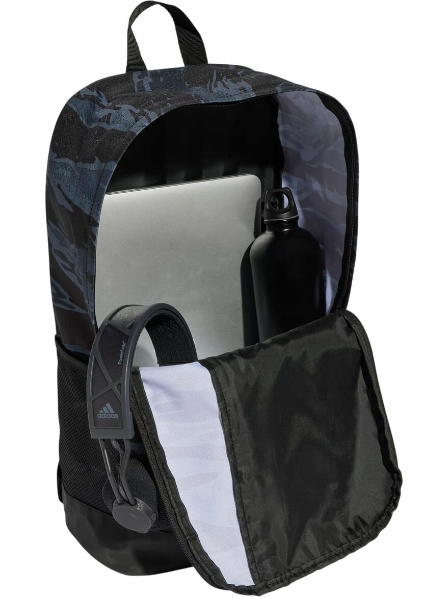 Рюкзак Adidas Linear Graphic Backpack серый, белый 46х26,5х16 — фото 1