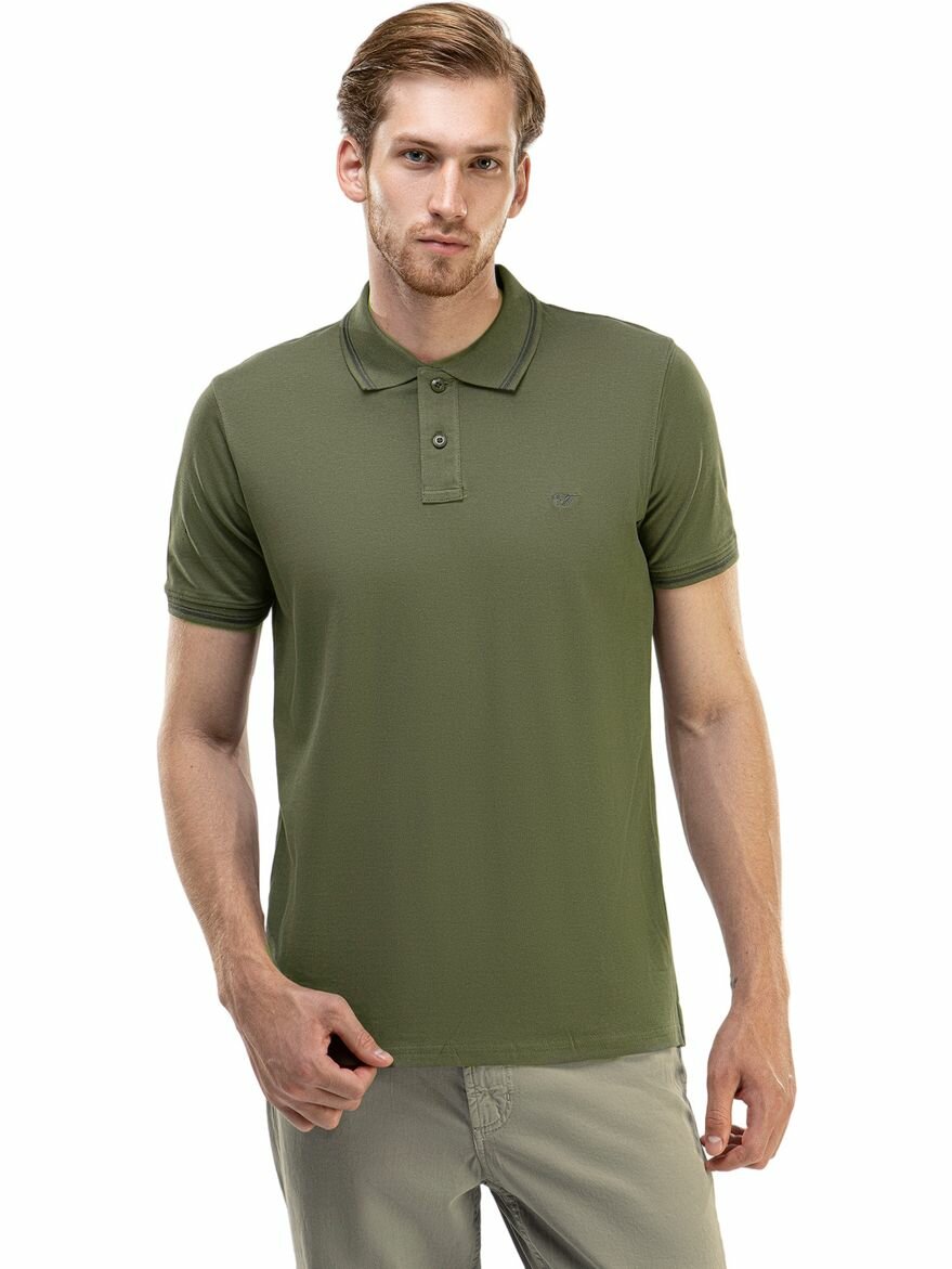 Поло Cotton Piquet Polo Shirt With Contrasting Tipping